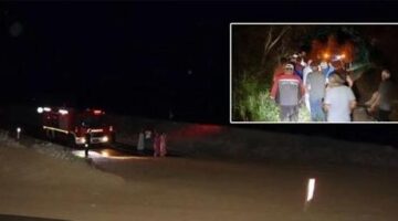 Erzurum’da otomobil sele kapıldı! Araçta bulunan kadın 150 metre sürüklendi