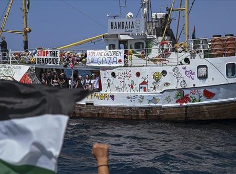Gazze’ye yardım götüren Hanzala gemisine müdahalesi sinyali