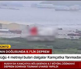 İlk tsunami dalgaları Kamçatka kıyılarında
