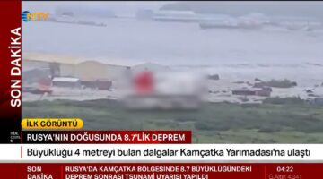 İlk tsunami dalgaları Kamçatka kıyılarında