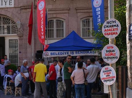 İzmir’deki belediye işçilerinin eylemleri sürüyor