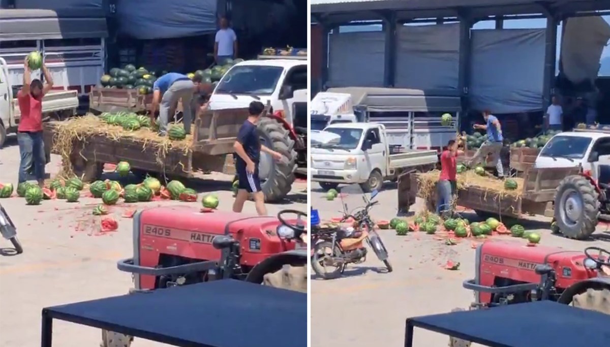 Karpuzları yere atıp parçalayan çiftçilere kötü haber