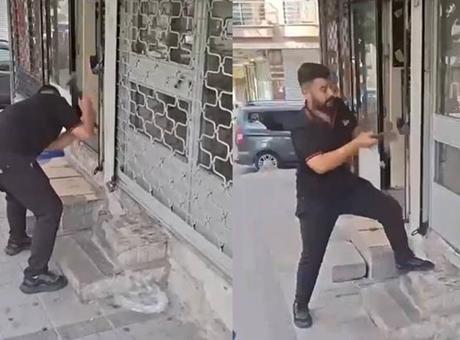 Kaybolan telefonunu sinyalden buldu! Cihazın bulunduğu iş yerinin camını kırarak geri aldı