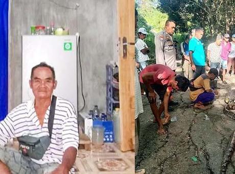KAYIP ÇİFTÇİYİ SAATLERCE ARADILAR, GERÇEK YILANIN MİDESİNDEN ÇIKTI!