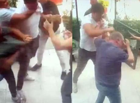 Kız arkadaşına hatalı park uyarısı yapan esnafı yumruklayarak hastanelik etti