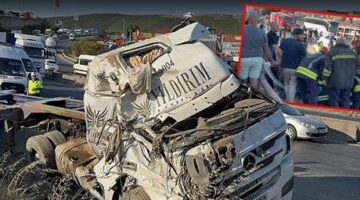 Kocaeli’de korkunç kaza! 3 araç birbirine girdi! 5 ölü, 1 yaralı