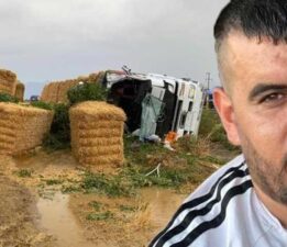 Korkunç kaza! TIR devrildi sürücü öldü, eşi ve çocukları yaralandı