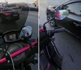 Kuryeden insanlık dersi! Trafiğin ortasında fenalaşan sürücü için bir an bile tereddüt etmedi