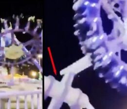 LUNAPARKTAKİ ROLLER COASTER İKİYE BÖLÜNÜP YERE ÇAKILDI! KORKUNÇ ANLAR GÖRÜNTÜLENDİ