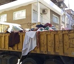 Mahalleli şoke oldu! Çalışmalar 6 saat sürdü, 6 kamyon doldu