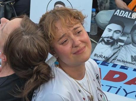 Mattia Ahmet Minguzzi’nin annesi Yasemin Minguzzi Bakırköy’de oturma eylemi yaptı