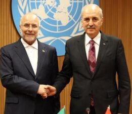 Meclis Başkanı Kurtulmuş, İran İslami Danışma Meclisi Başkanı Ghalibaf ile bir araya geldi