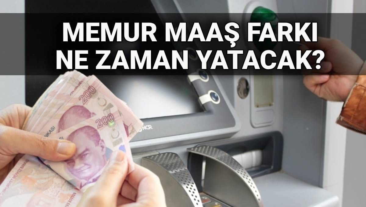 Memur maaş farkı ödemesi sorgulama: 2025 Temmuz 14 günlük memur maaş farkı ne zaman yatacak?