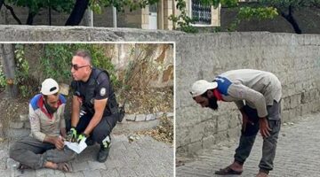 Polise yakalanınca namaza durdu! Motosiklet sürücüsü cezadan kurtulamadı
