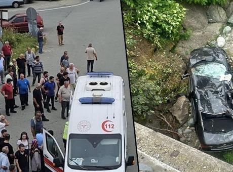 Rize’de feci kaza! İki otomobil çarpıştı: 1 ölü, 8 yaralı