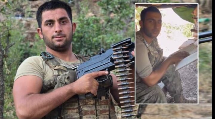 Şehidin mağaraya girmeden önceki son görüntüsü yürek dağladı