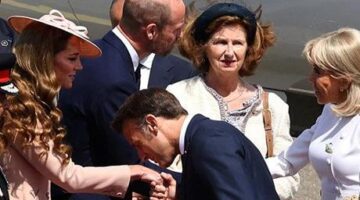 SON DAKİKA HABERLERİ: MACRON ÇİFTİ İNGİLTERE’YE İNİŞ YAPTI, BRIGITTE MACRON UZANAN ELİ TUTMADI, PRENS WILLIAM VE PRENSES KATE’DEN KARŞILAMA