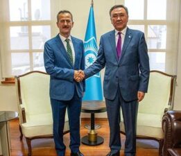 SSB Başkanı Görgün, TDT Genel Sekreteri Omuralıev ile görüştü
