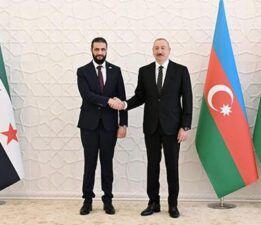 Suriye Cumhurbaşkanı Şara, Azerbaycan’da Cumhurbaşkanı Aliyev ile görüştü