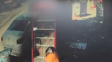 Taksim’deki zincirleme kaza anı kamerada