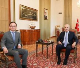TBMM Başkanı Kurtulmuş, Çin’in Ankara Büyükelçisi Xuebin’i kabul etti