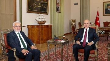 TBMM Başkanı Kurtulmuş HÜDA PAR Genel Başkanı ve beraberindeki heyeti kabul etti