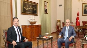 TBMM Başkanı Kurtulmuş, TİP Genel Başkanı Baş’ı kabul etti