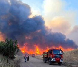 Tekirdağ’da yangın! Alevlerin yaklaştığı mahalle boşaltılıyor
