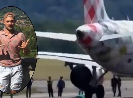 UÇAK KAZASI HABERLERİ: Uçağın jet motoruna çekilen adam, hayatını kaybetti!