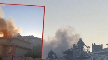 Üsküdar’da korku dolu anlar! Mangal yapmak isterken çatı katını yaktı