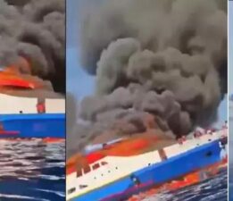 YANGIN ENDENOZYA YOLCU GEMİSİ: ALEV ALAN VE CAN PAZARI YAŞANAN YOLCU FERİBOTUNDAN 568 KİŞİ KURTARILDI!