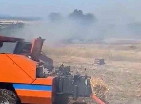 Yangına neden olan balya makinesi operatörü hakkında işlem başlatıldı