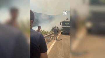 Yangına su taşırken hayatlarını kaybettiler… Görüntüleri ortaya çıktı