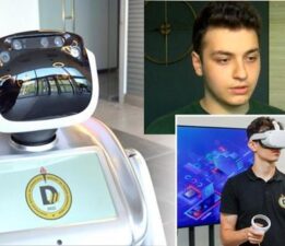Yapay zeka eğitimi veren Türkiye’de ilk ve tek okul! Demirören Medya ve Teknoloji MTAL’de robotla tanıtım