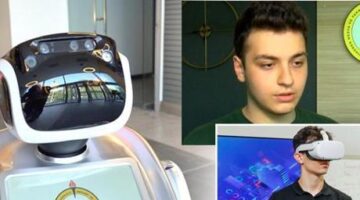 Yapay zeka eğitimi veren Türkiye’de ilk ve tek okul! Demirören Medya ve Teknoloji MTAL’de robotla tanıtım