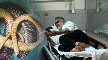 Yer: Bursa! Bacağını ısıran yılan ile hastaneye gitti