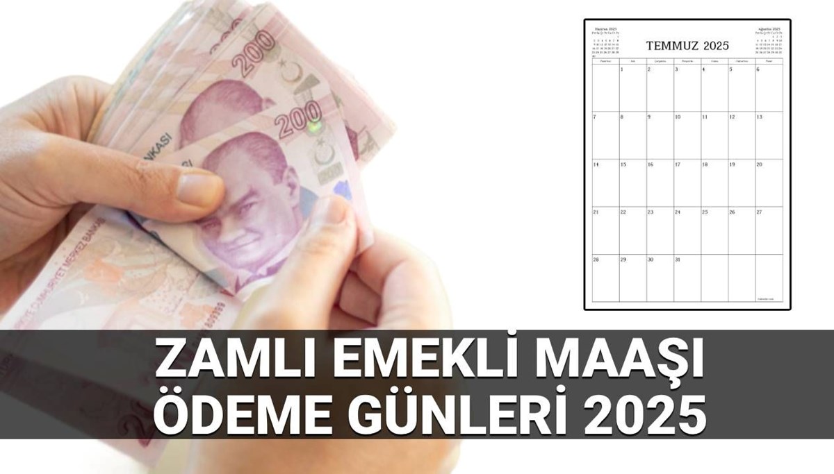Zamlı emekli maaşı ödeme günleri 2025: SSK, Bağ-Kur ve Emekli Sandığı maaş farkları zaman yatacak?