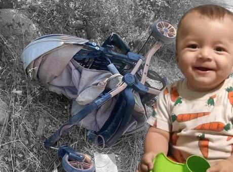9 aylık Miran’ın bebek arabasında feci sonu