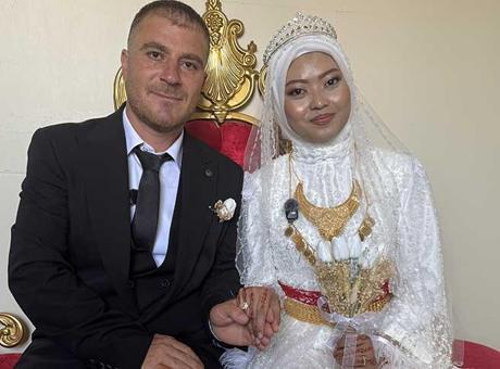 Aileler karşı çıktı, aşk kazandı! Endonezyalı Mia Hakkari’ye gelin geldi