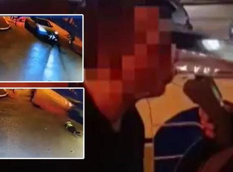 Alkollü sürücü denetimi görünce dehşet saçtı! Polislere çarpıp kaçtı