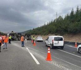 Anadolu Otoyolu’nda kaza! İstanbul yönü trafiğe kapandı
