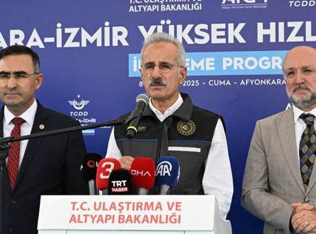 Ankara-İzmir YHT ile seyahat süresi 3,5 saate düşecek