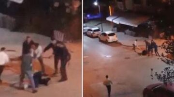 Ankara’da dehşete düşüren görüntü! 7-8 kişilik grup sokak ortasında dakikalarca darbetti