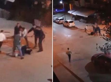 Ankara’da dehşete düşüren görüntü! 7-8 kişilik grup sokak ortasında dakikalarca darbetti