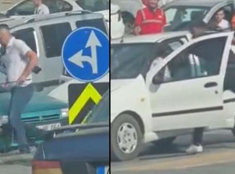 Ankara’da kılıçlı bıçaklı trafik dehşeti