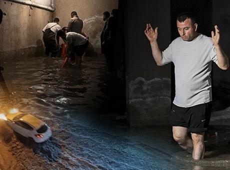 Ankara’da sağanak! Sokaklar göle döndü, ev ve iş yerlerini su bastı