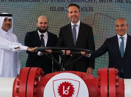Azerbaycan gazının Türkiye üzerinden Suriye’ye ihracatı başladı