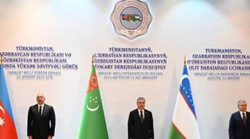 Azerbaycan, Türkmenistan ve Özbekistan liderleri arasında üçlü zirve gerçekleşti