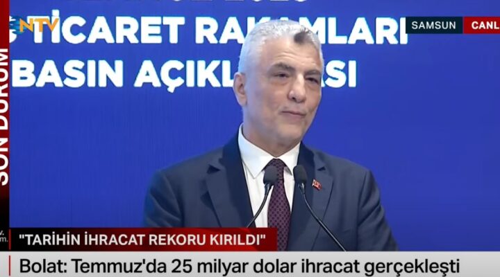Bakan Bolat: Tarihin ihracat rekoru kırıldı