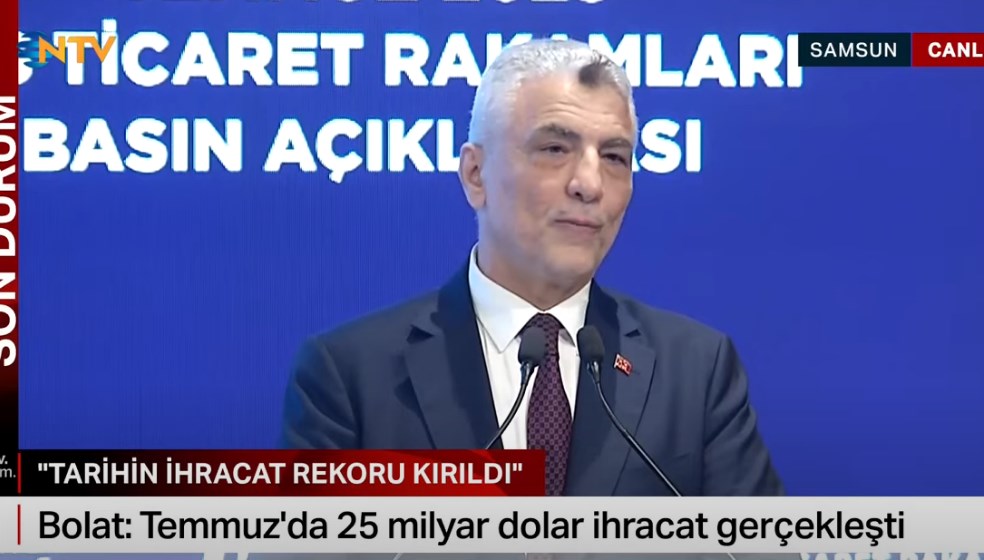 Bakan Bolat: Tarihin ihracat rekoru kırıldı